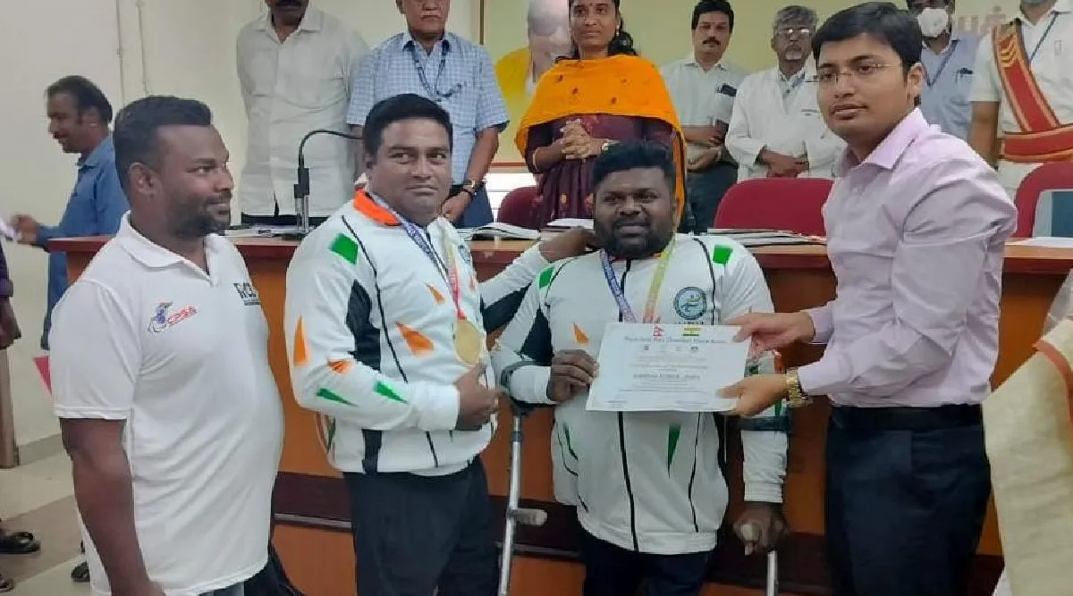 Coimbatore Paralympic Athletes Win Gold at Indo-Nepal throwball championship Tamil News