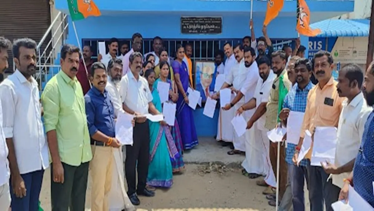 BJP protests petitioning for Ambedkar statue in Nagercoil