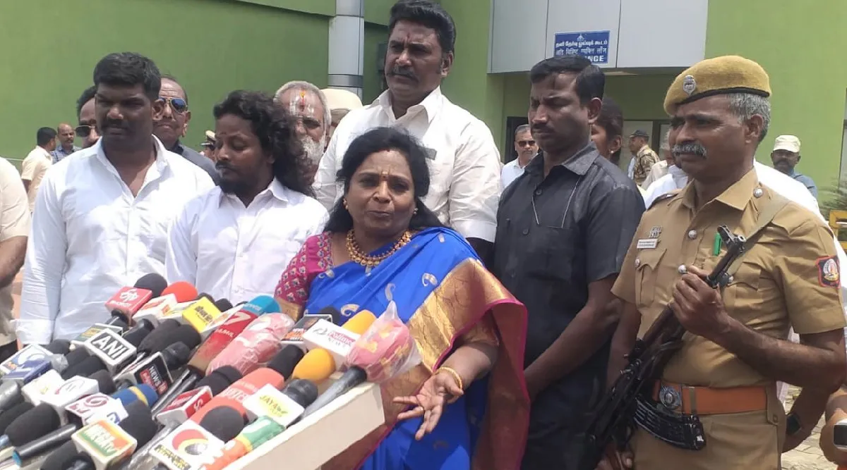Trichy: Tamilisai Soundararajan press meet in tamil