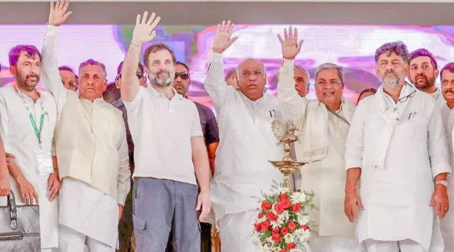 Back in Kolar Rahul Gandhi targets PM Modi Adani a symbol of corruption
