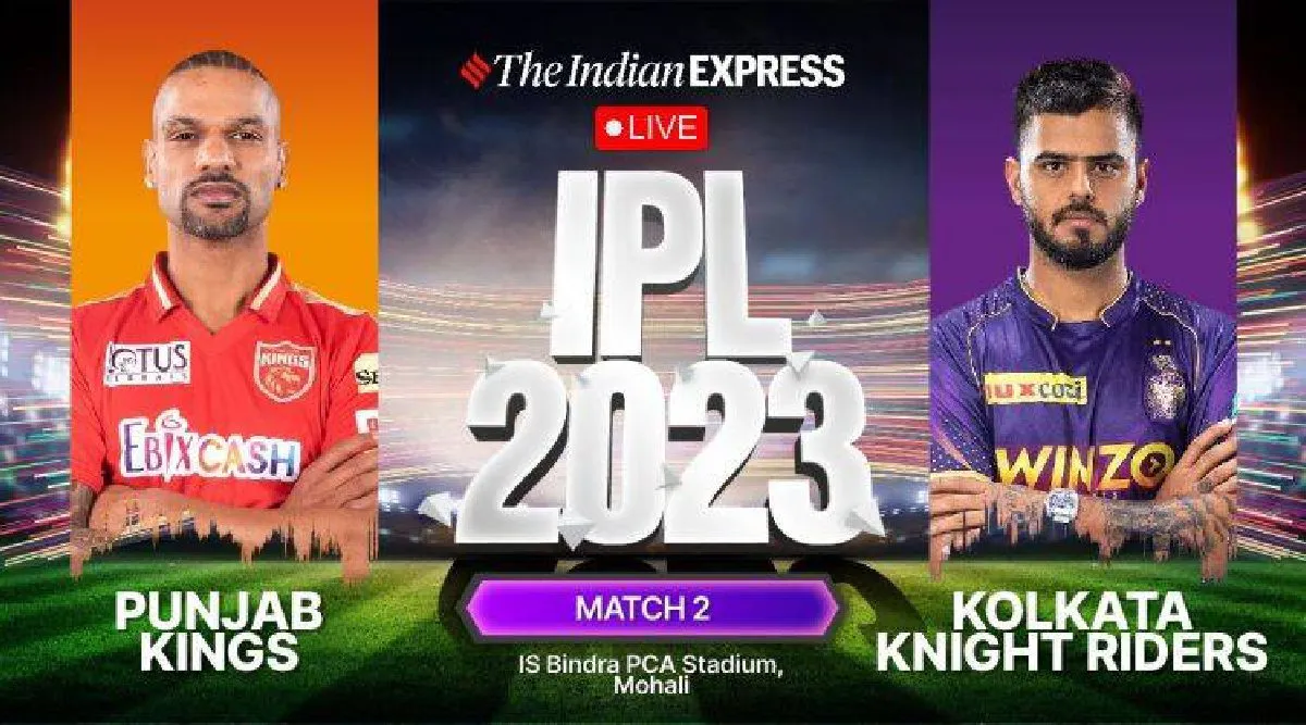 pbks vs kkr live score ipl 2023 punjab kings vs kolkata knight riders today match 2 latest-scorecard updates in tamil