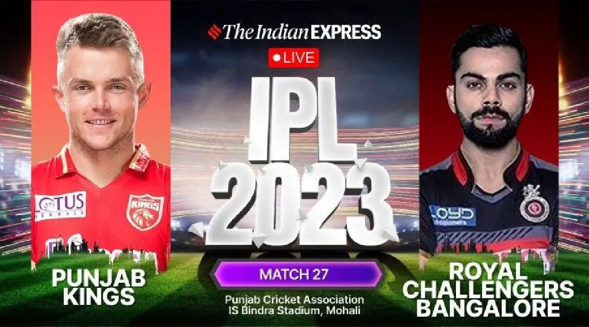Punjab Kings vs Royal Challengers Bangalore Live Score, IPL 2023 in tamil