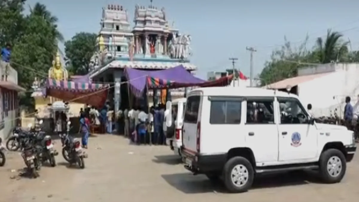 Protest of Scheduled Caste people demanding permission to enter the temple in Villupuram