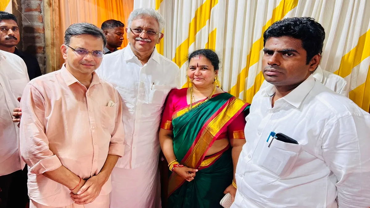Tamil Nadu BJP president Annamalai met KT Raghavan at his residence