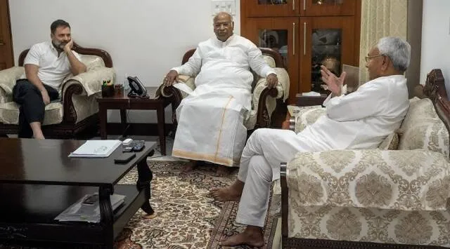 Bihar CM Nitish Kumar meets Kharge Rahul Gandhi discusses roadmap for Opposition unity