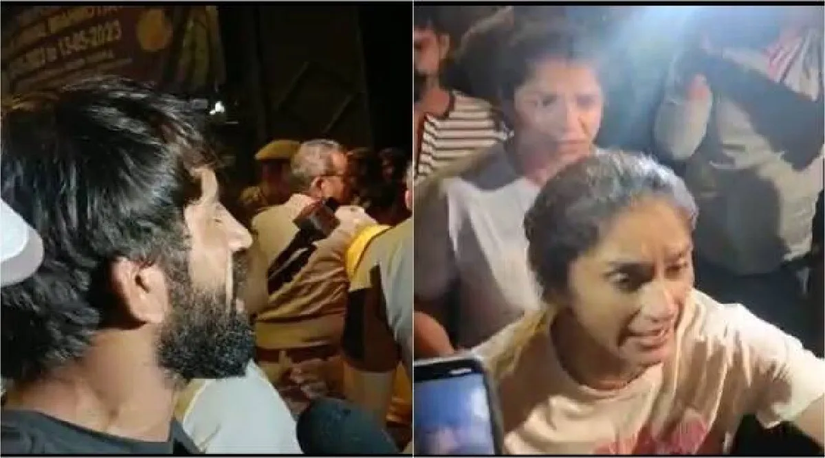 Late-night chaos at Jantar Mantar as protesting wrestlers claim police manhandled them Tamil News